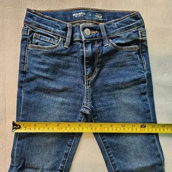 old navy girl jeans high-rise joggings size 7 - Picture 5 of 7